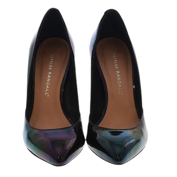 Loeffler Randall Patent Leather Heels | Women’s Size 5 | Iridescent Black - Picture 1 of 6